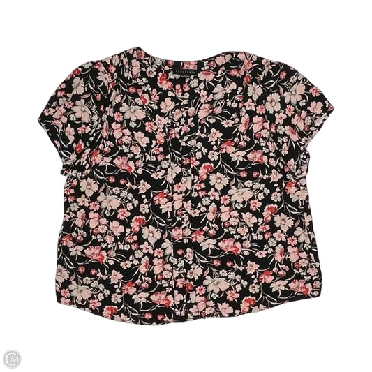 Blouse Short Sleeve By Sanctuary In Floral Print, Size: 1x