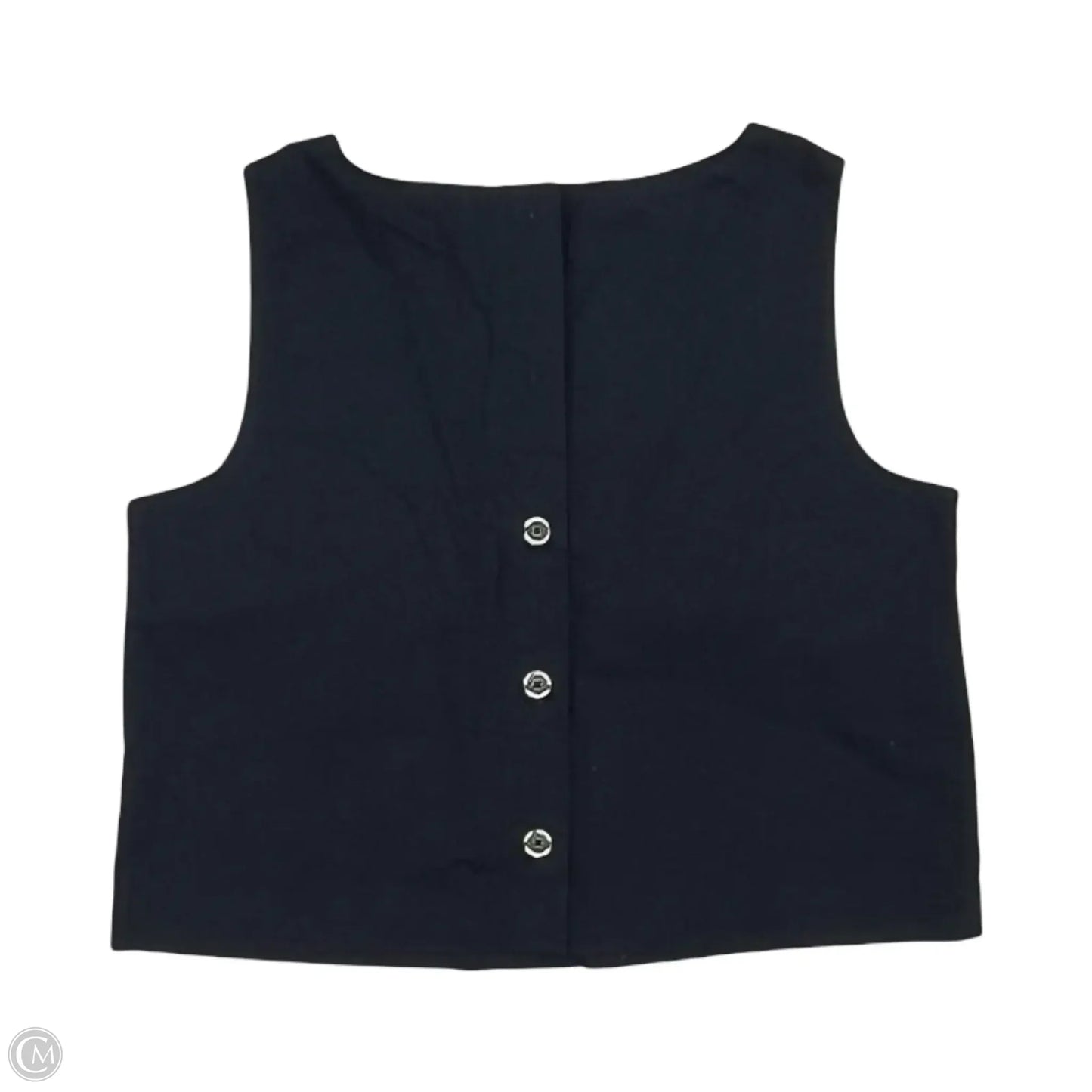 Blouse Sleeveless By Talbots In Navy, Size: Sp