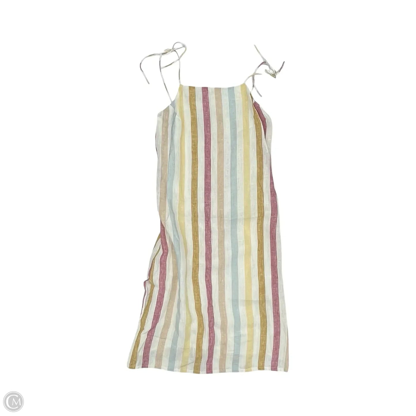 Dress Casual Midi By Clothes Mentor In Striped Pattern, Size: L