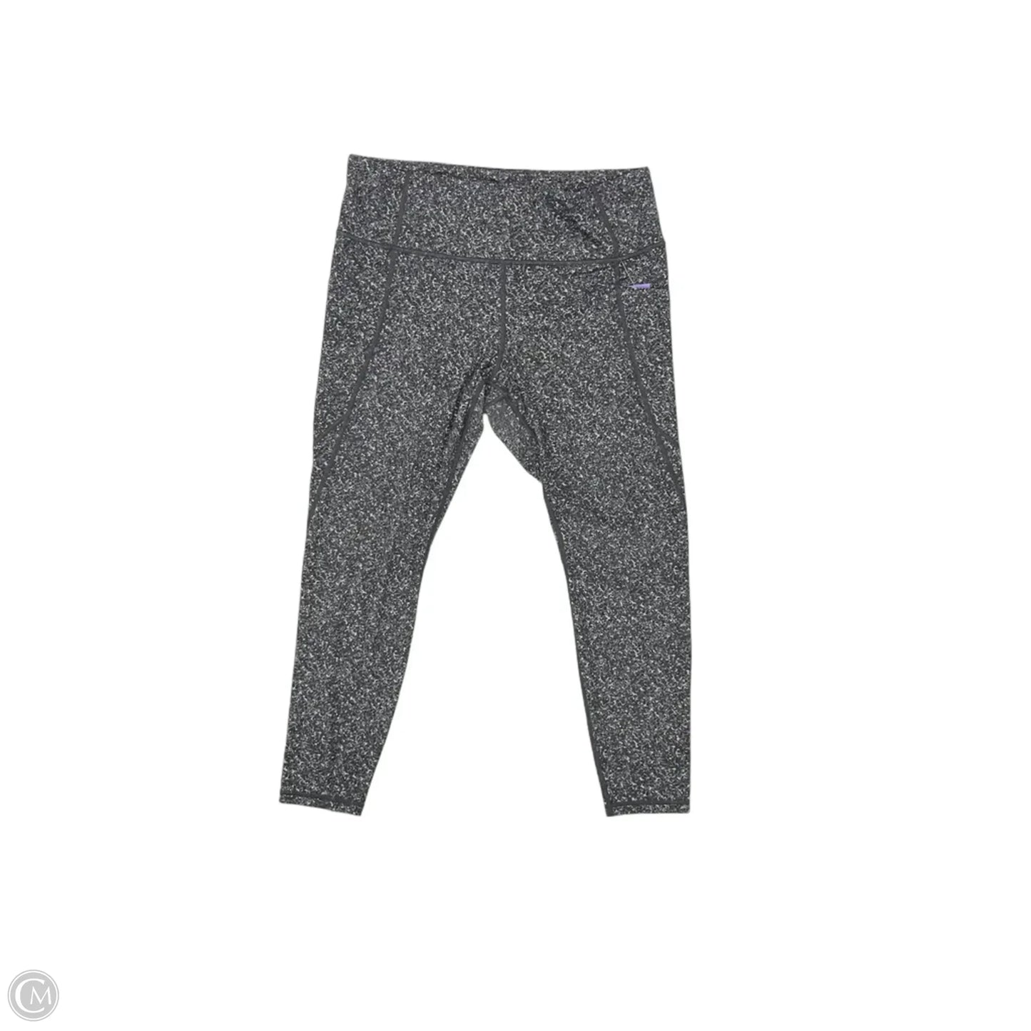Athletic Leggings By Athleta In Grey & White, Size: Xl