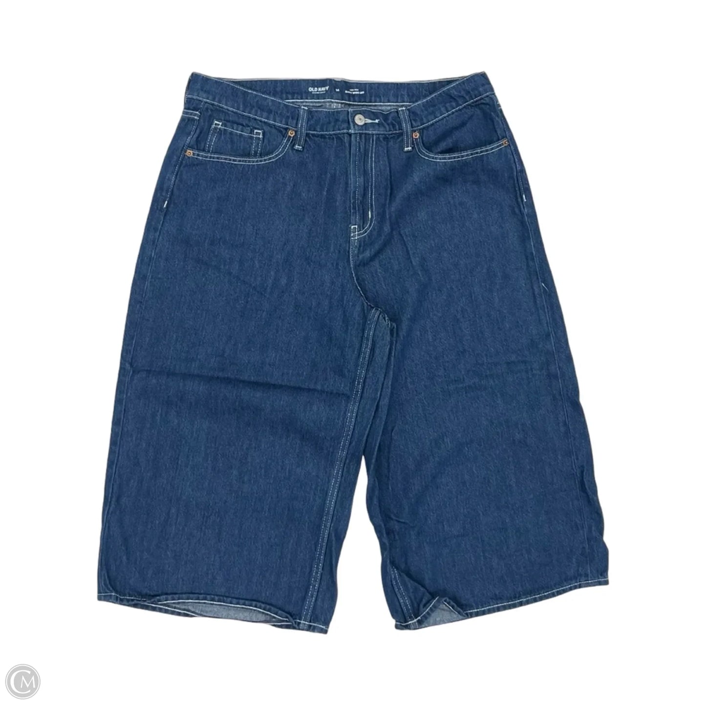 Pants Cropped By Old Navy In Blue Denim, Size: 14