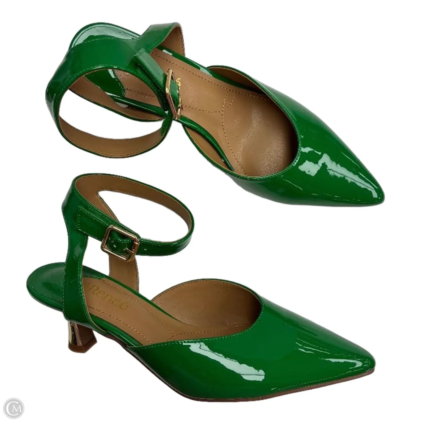 Shoes Heels Kitten By Cmf In Green, Size: 9