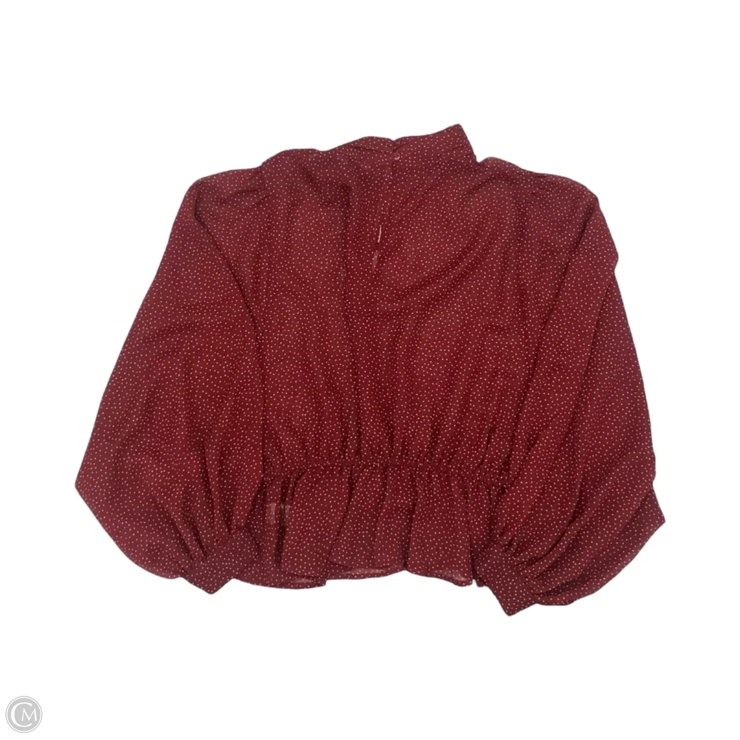 Blouse Long Sleeve By Love Tree In Polkadot Pattern, Size: S