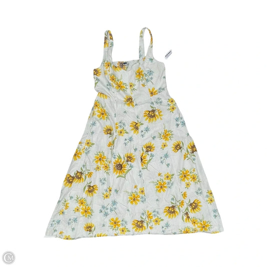 Dress Party Midi By Old Navy In Floral Print, Size: Xl