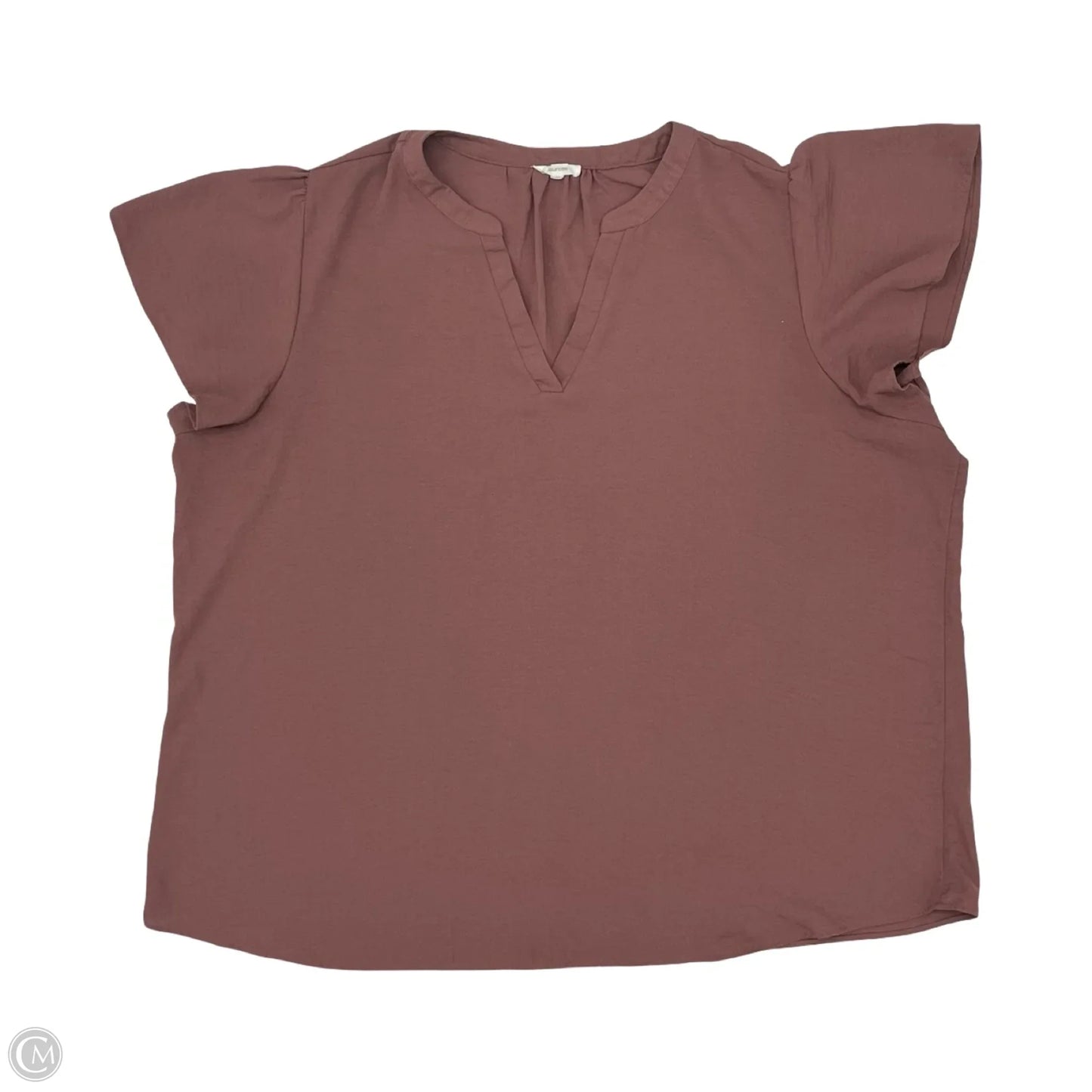 Blouse Short Sleeve By Maurices In Purple, Size: 2x