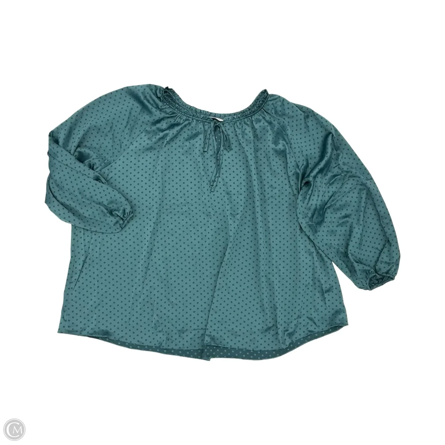 Blouse Long Sleeve By Lc Lauren Conrad In Green, Size: 4x