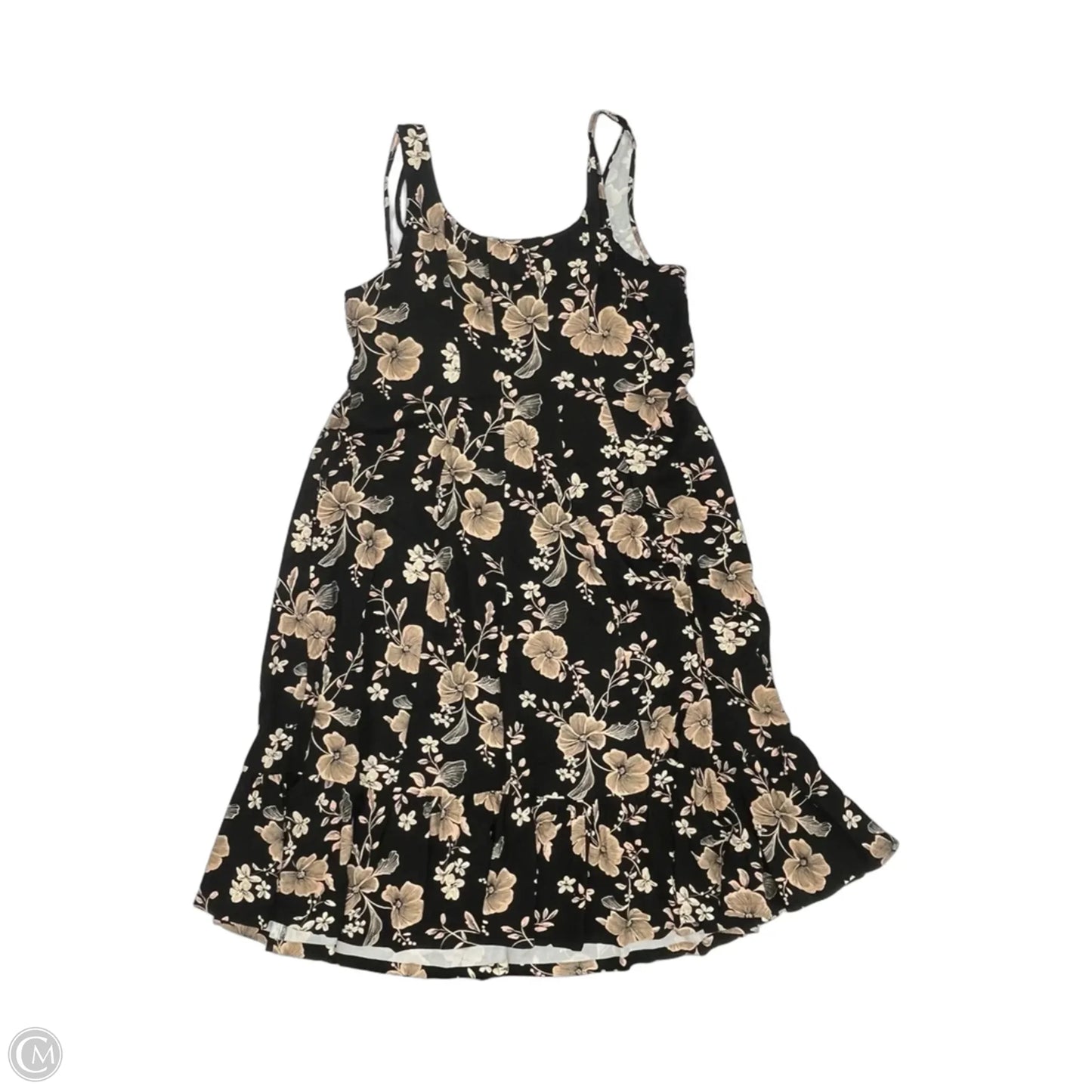 Dress Party Midi By Ava & Viv In Black & Brown, Size: 20