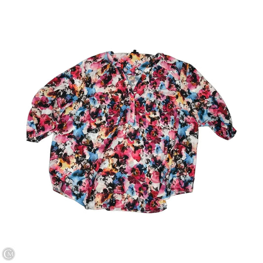 Blouse 3/4 Sleeve By Torrid In Multi-colored, Size: 4x