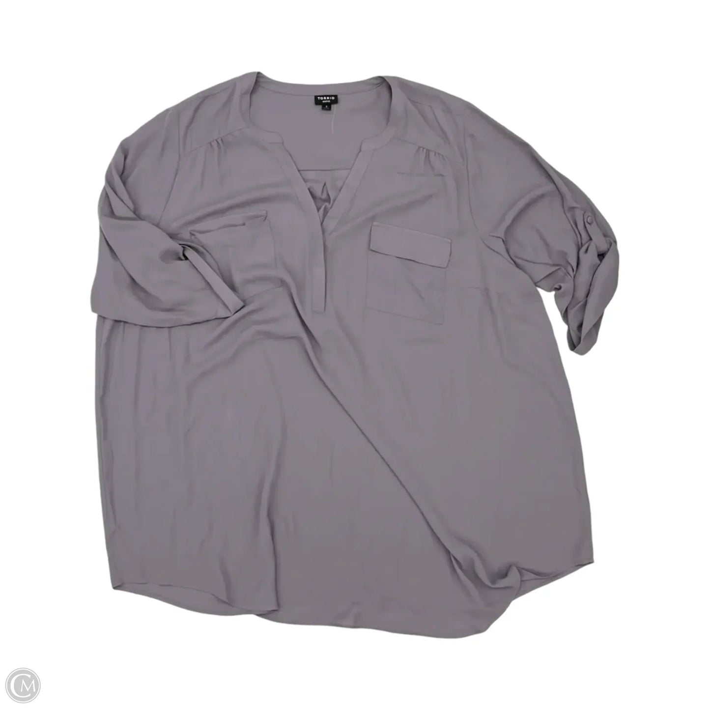 Tunic 3/4 Sleeve By Torrid In Purple, Size: 4x