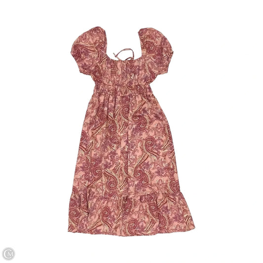 Dress Casual Midi By Clothes Mentor In Multi-colored, Size: S