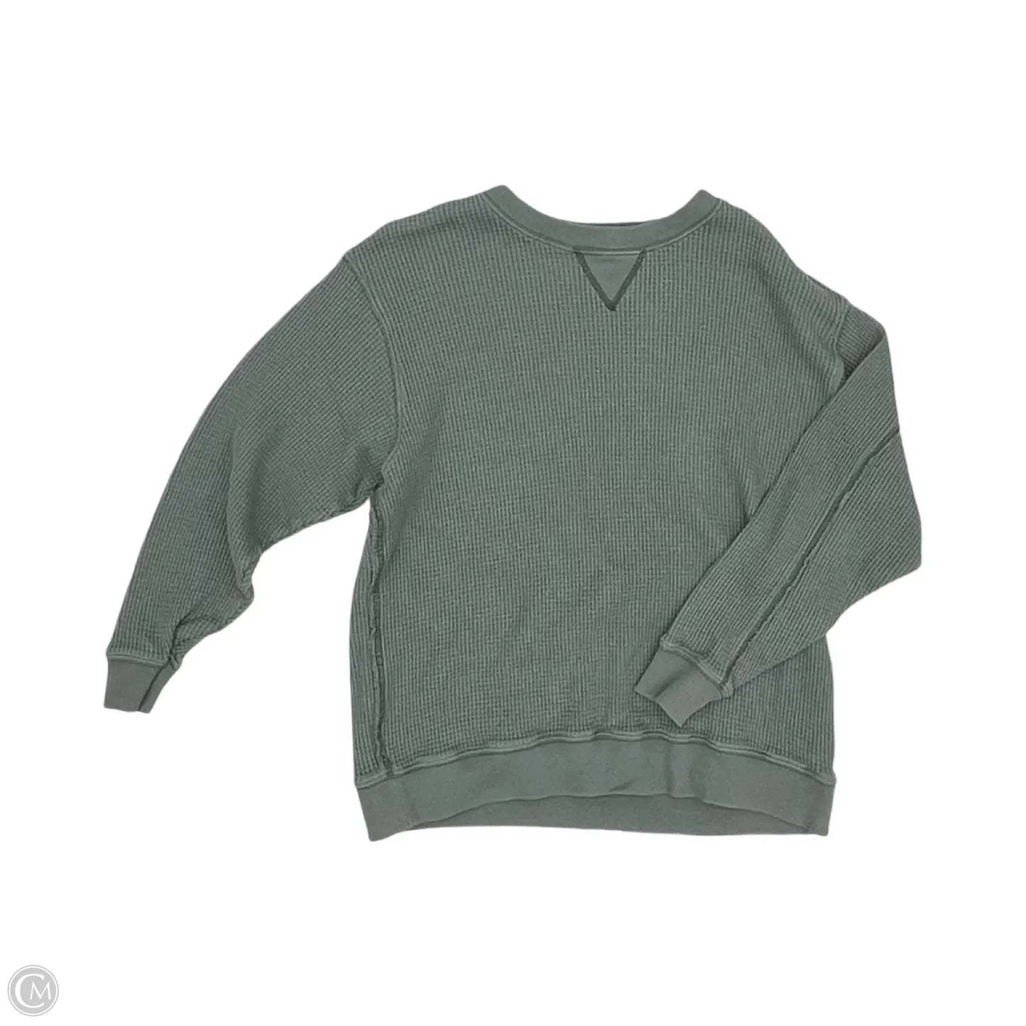 Top Long Sleeve By Aerie In Green, Size: M