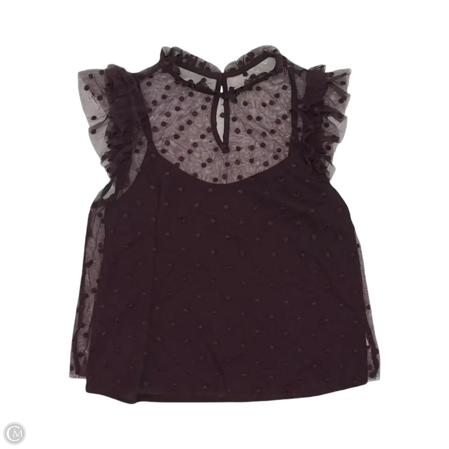 Blouse Short Sleeve By Old Navy In Purple, Size: Xs