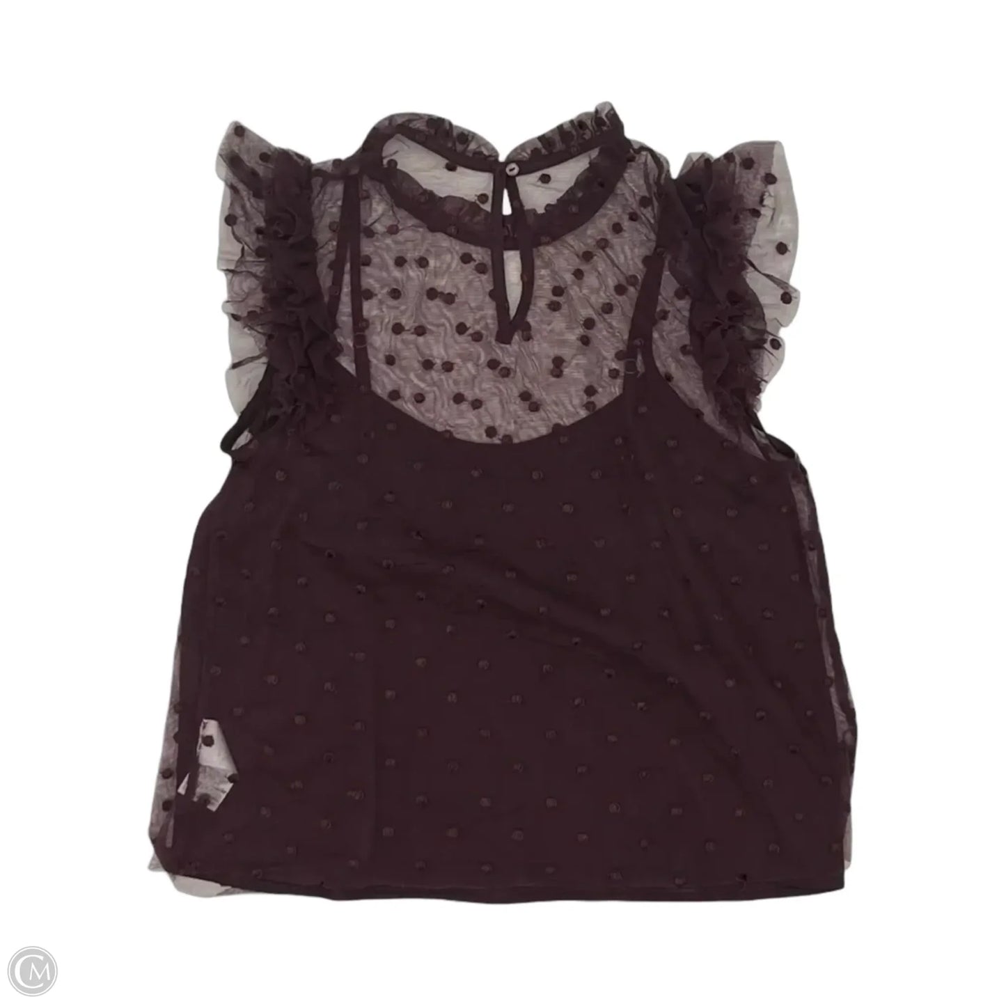 Blouse Short Sleeve By Old Navy In Purple, Size: Xs