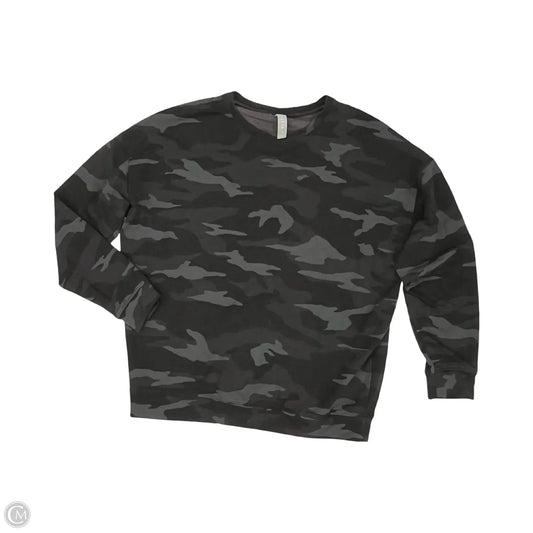 Athletic Top Long Sleeve Collar By Athleta In Camouflage Print, Size: S