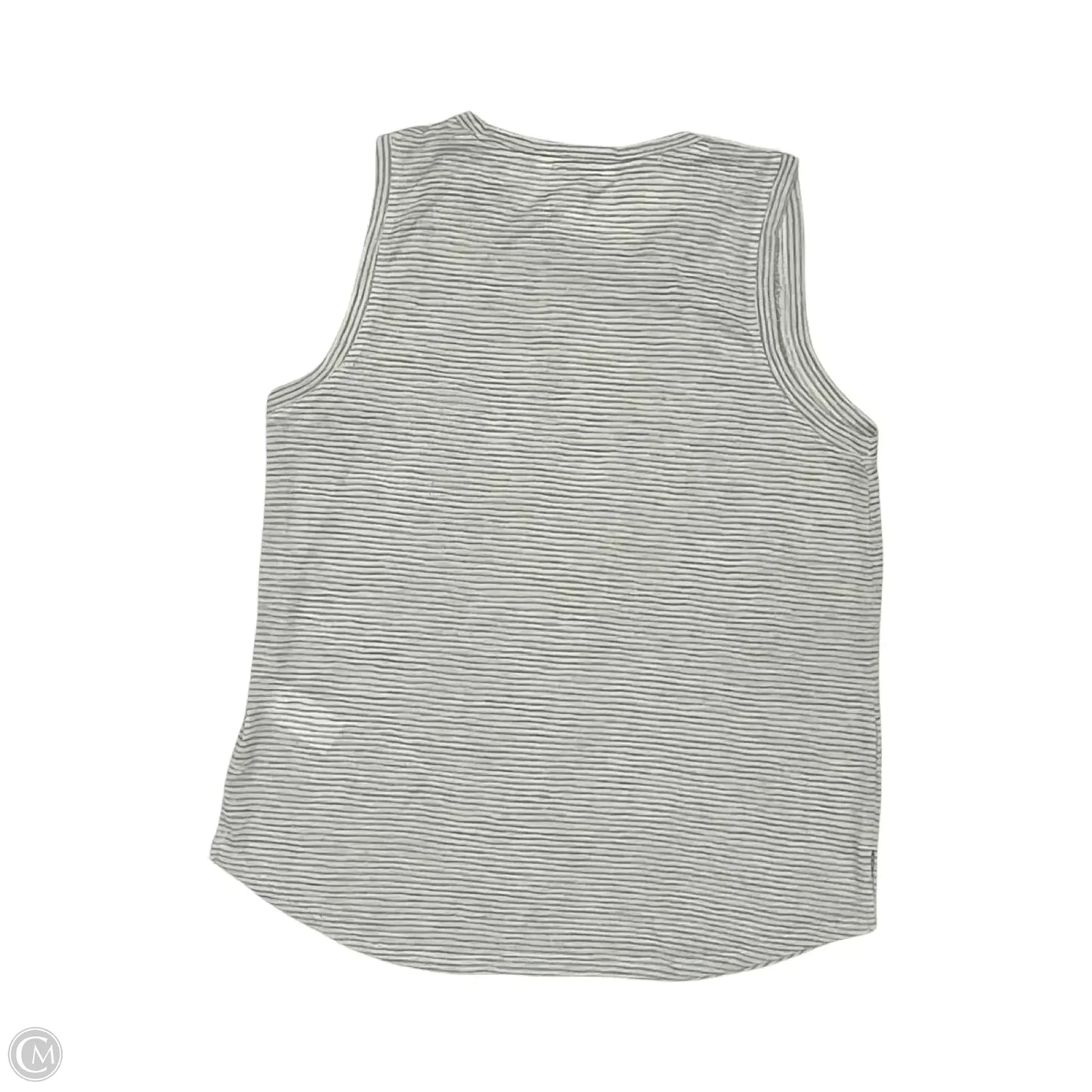 Athletic Tank Top By Athleta In Grey & White, Size: L
