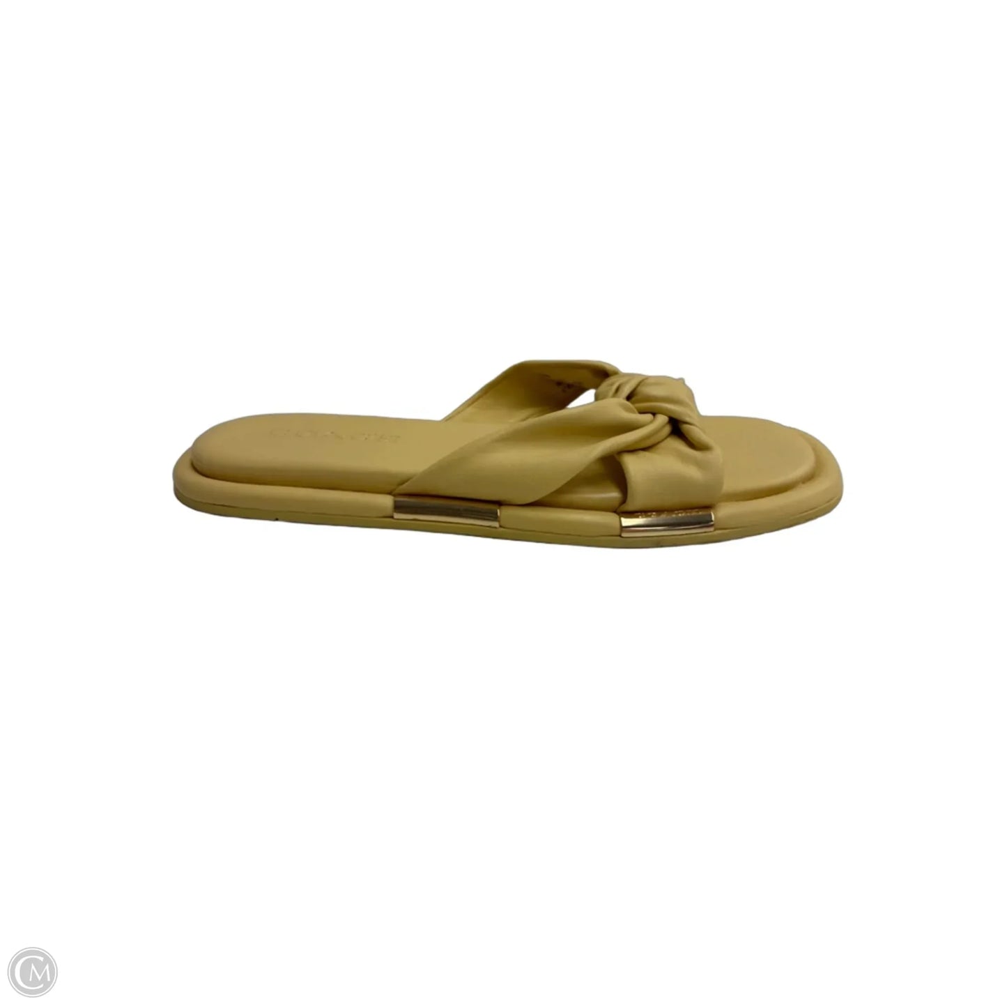 Sandals Designer By Coach In Yellow, Size: 8.5