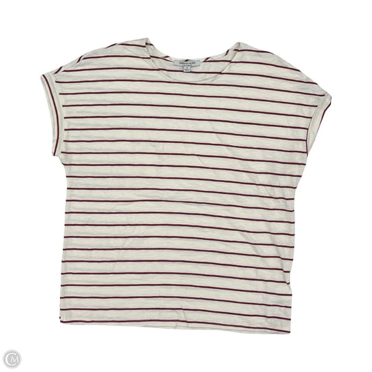 Top Short Sleeve By Green Envelope In Striped Pattern, Size: M