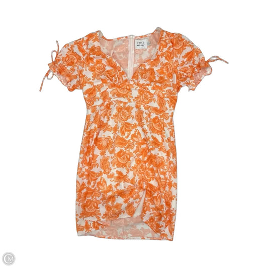 Dress Party Short By Hello Molly In Orange & White, Size: L