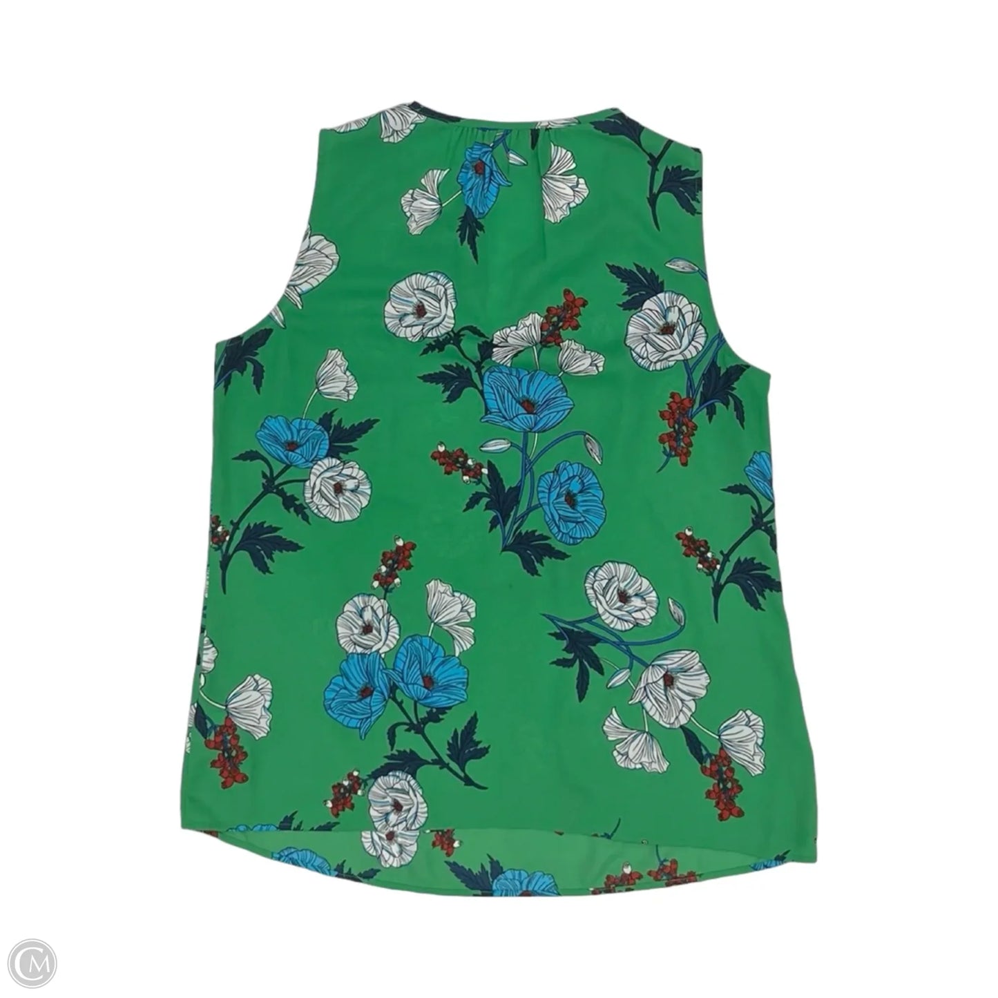 Blouse Sleeveless By Cabi In Floral Print, Size: S