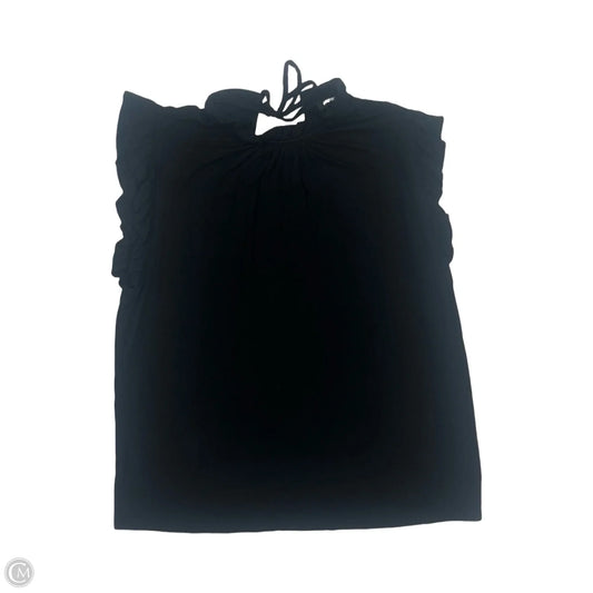 Blouse Short Sleeve By Express In Black, Size: S