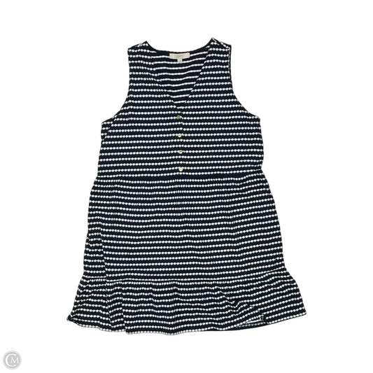 Dress Casual Short By Loft In Blue & Cream, Size: Xl