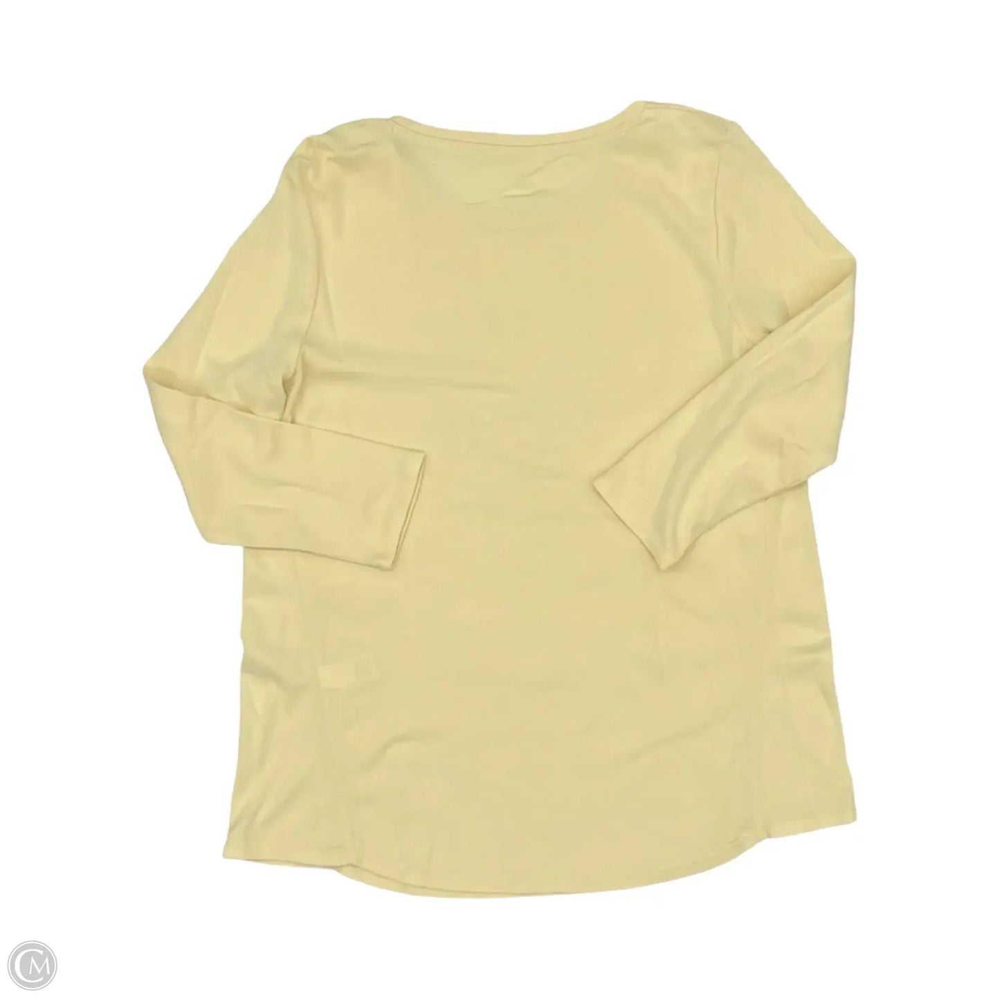Top 3/4 Sleeve By J. Jill In Yellow, Size: S