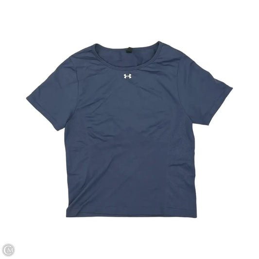 Athletic Top Short Sleeve By Under Armour In Blue, Size: Xl