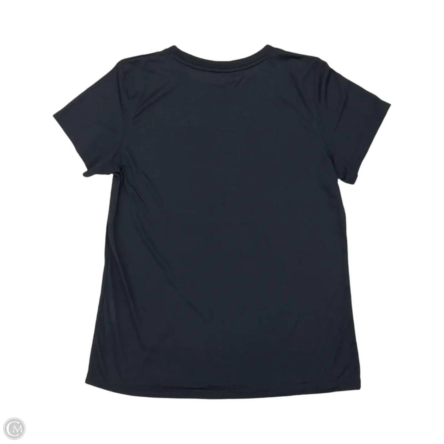 Athletic Top Short Sleeve By Under Armour In Black, Size: L