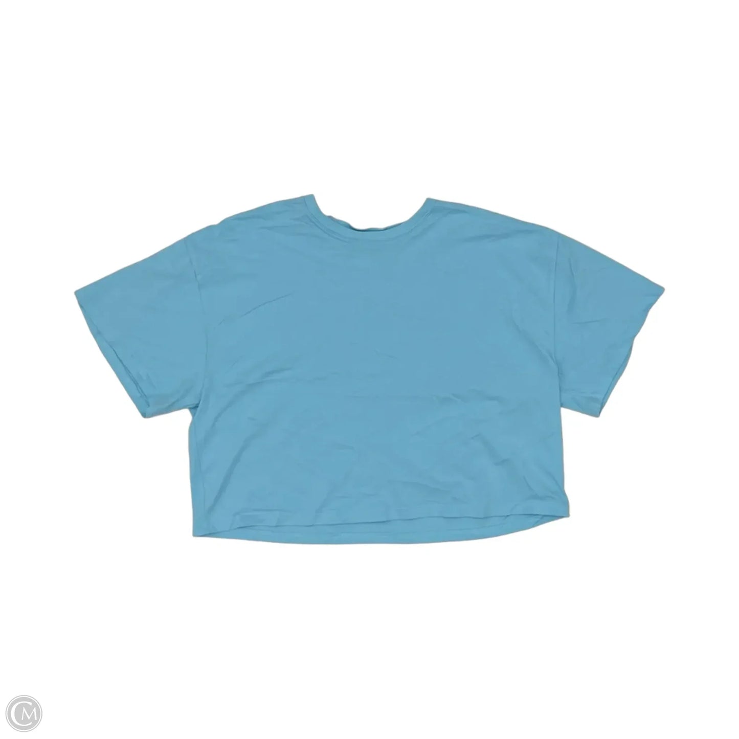 Athletic Top Short Sleeve By Athleta In Blue, Size: Xl