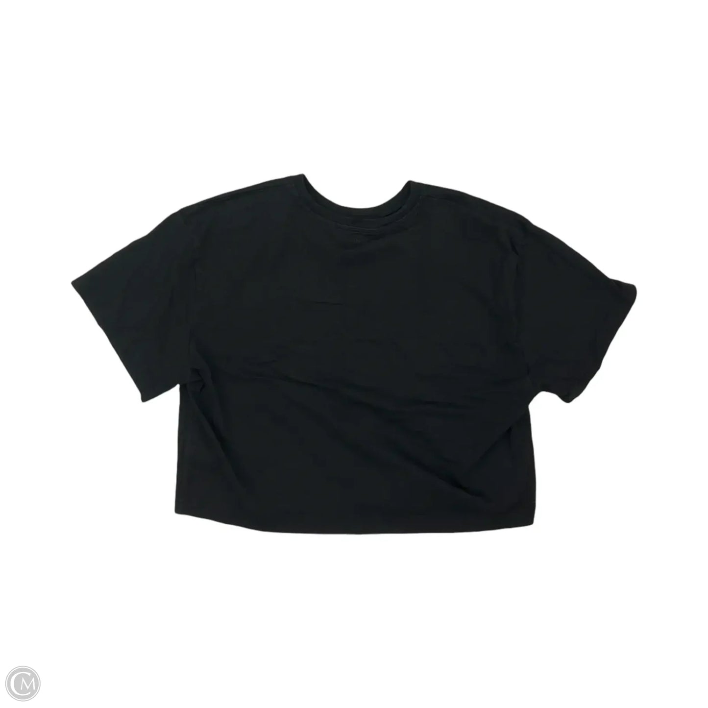 Athletic Top Short Sleeve By Athleta In Black, Size: L