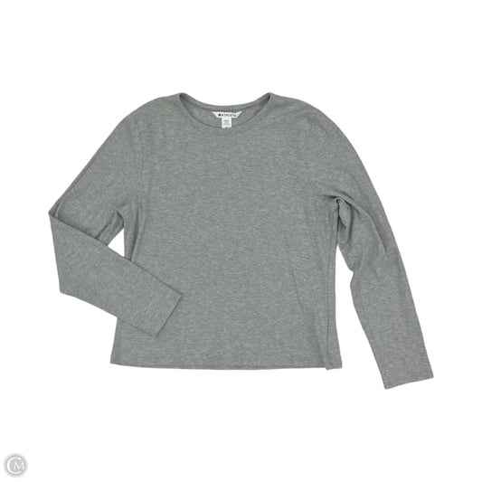 Athletic Top Long Sleeve Crewneck By Athleta In Grey, Size: Xl