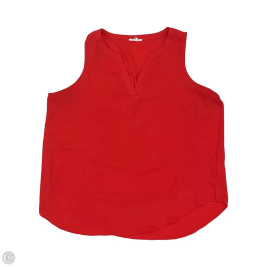 Blouse Sleeveless By Maurices In Red, Size: Xxl
