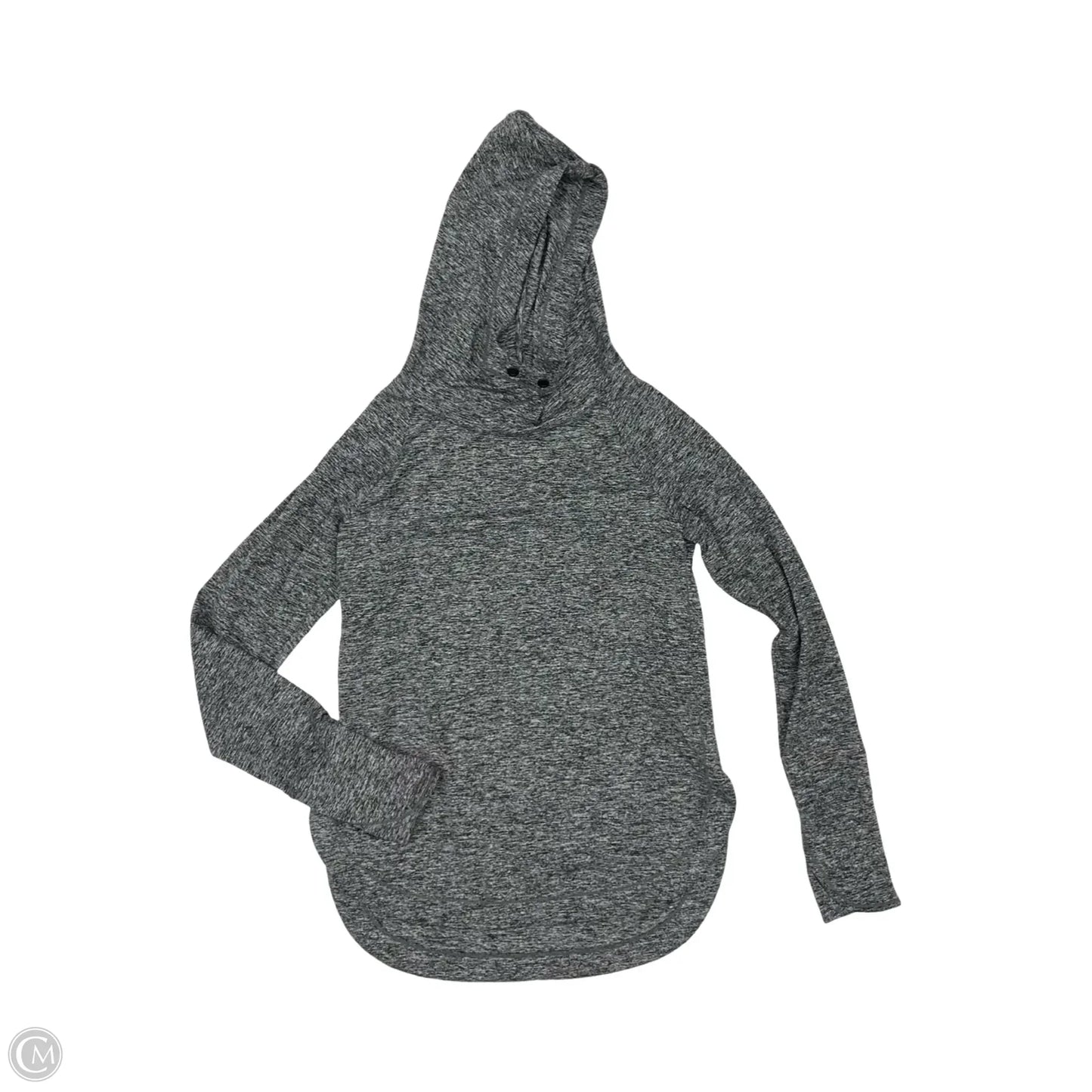 Athletic Top Long Sleeve Hoodie By Athleta In Grey, Size: S