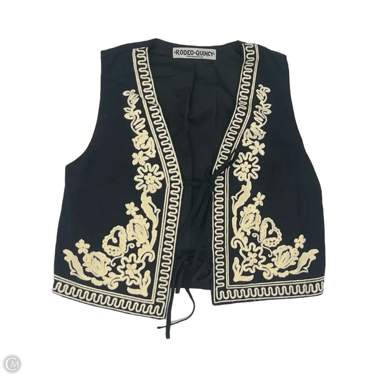 Vest Other By Clothes Mentor In Black & Tan, Size: M