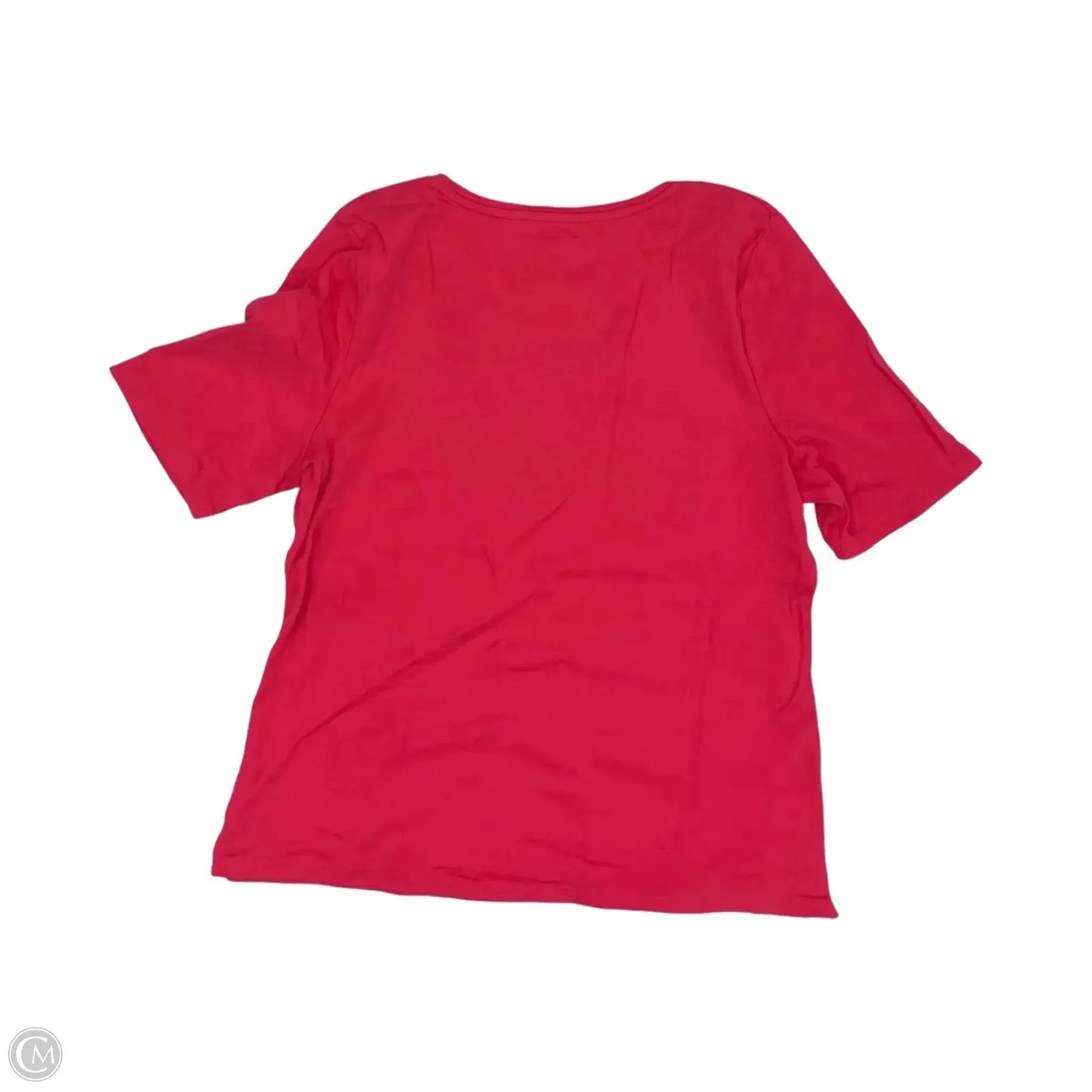 Top Short Sleeve By Talbots In Pink, Size: Xl