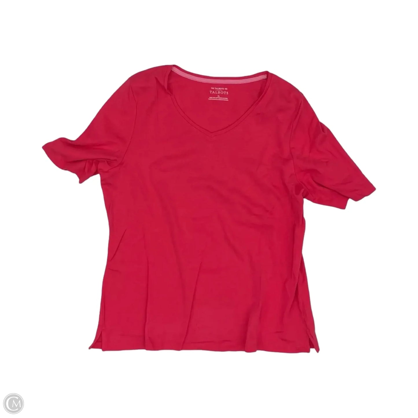 Top Short Sleeve By Talbots In Pink, Size: Xl