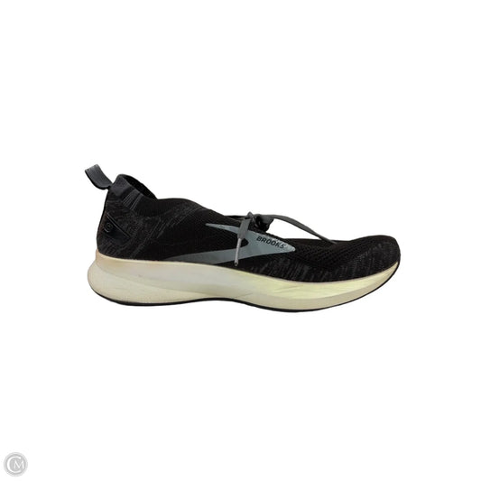 Shoes Athletic By Brooks In Black & Grey, Size: 8.5