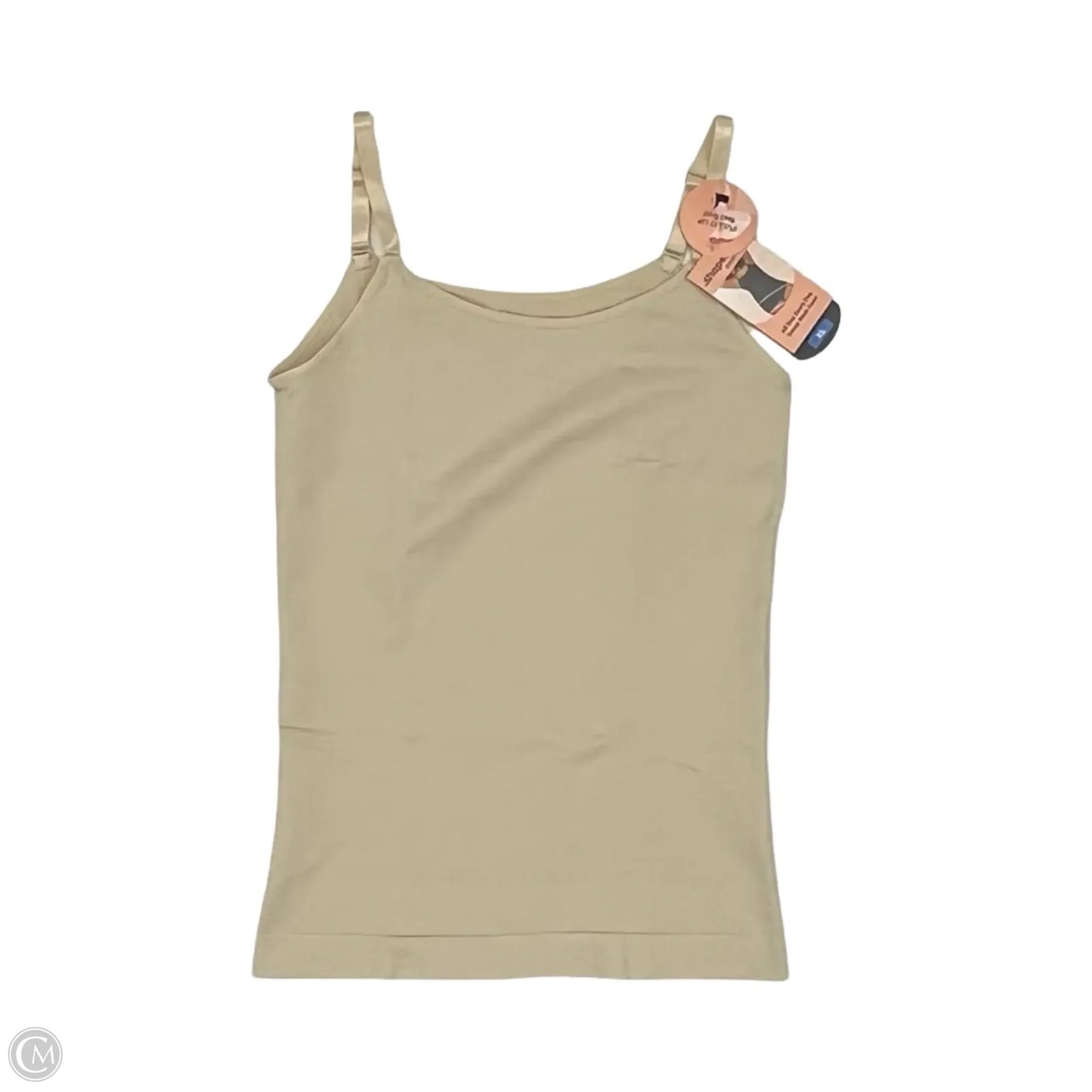 Top Cami By Clothes Mentor In Tan, Size: Xl