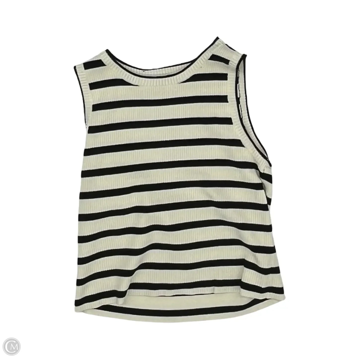 Top Sleeveless By Clothes Mentor In Black & Tan, Size: Xl