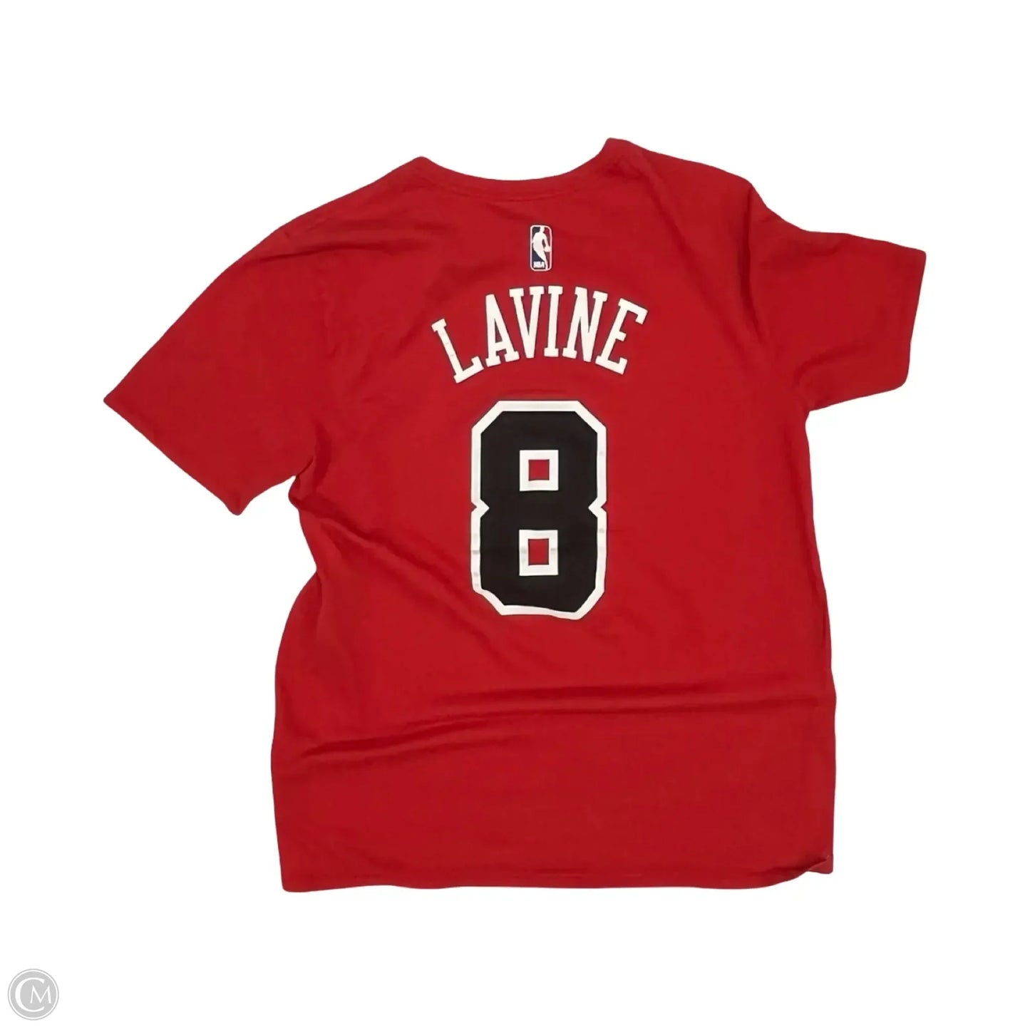 Athletic Top Short Sleeve By Nike In Red, Size: L