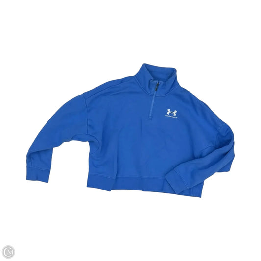 Athletic Sweatshirt Collar By Under Armour In Blue, Size: M