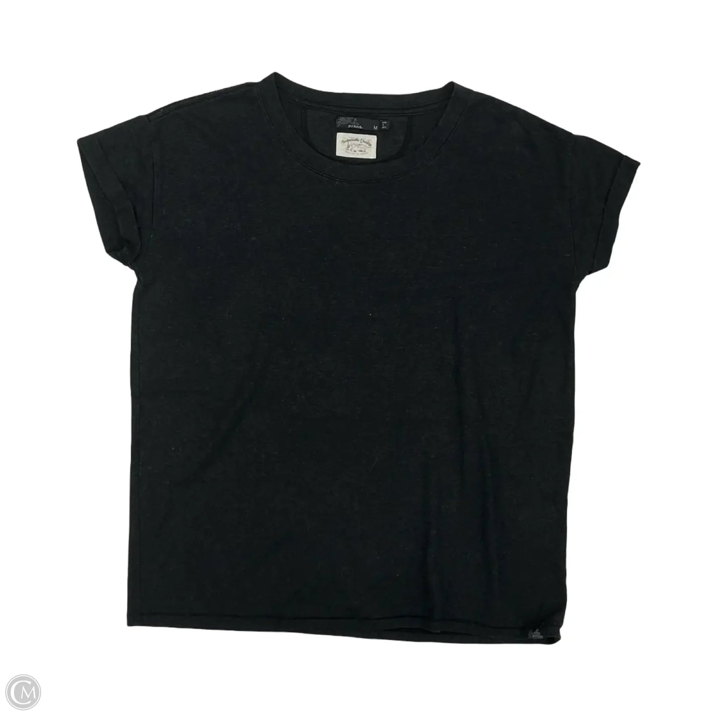 Top Short Sleeve By Prana In Black, Size: M