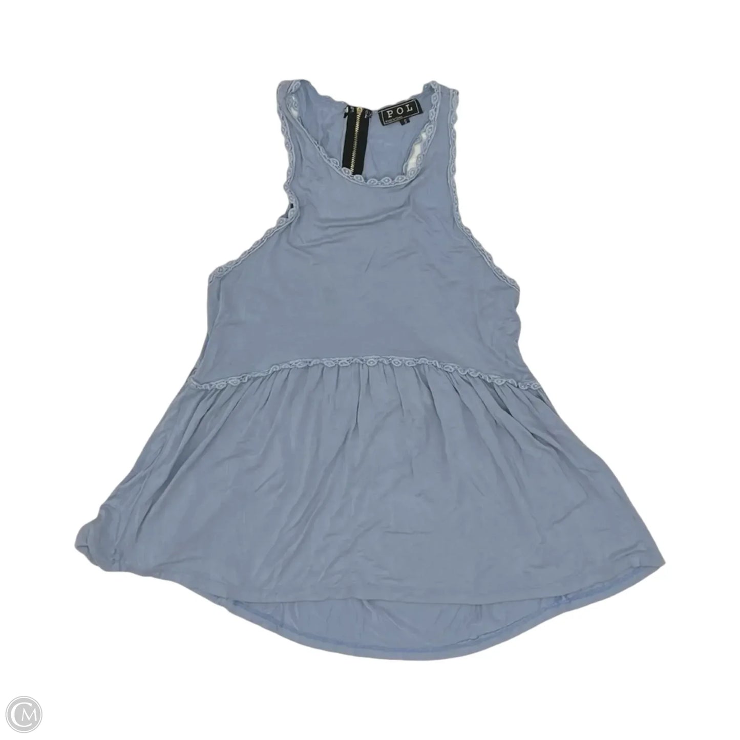 Blouse Sleeveless By Pol In Blue, Size: S