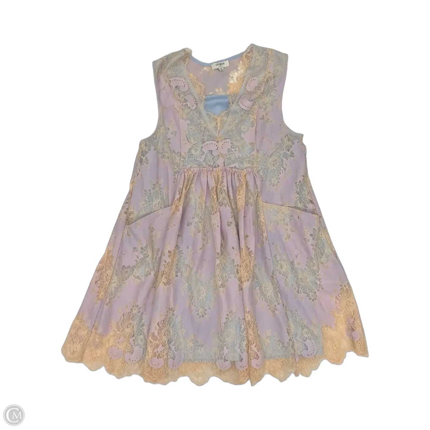 Dress Casual Short By Umgee In Orange & Purple, Size: S