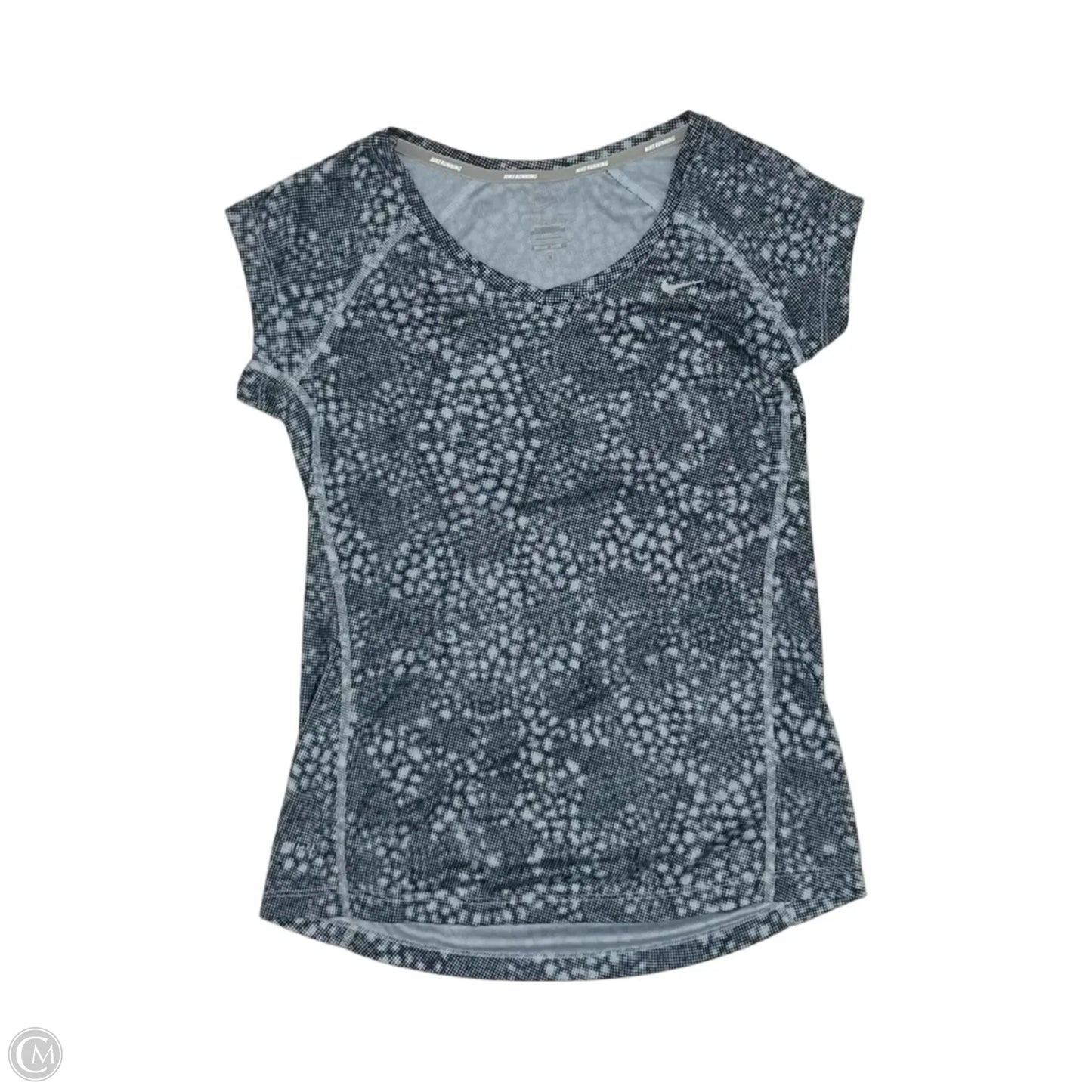 Athletic Top Short Sleeve By Nike In Blue, Size: S
