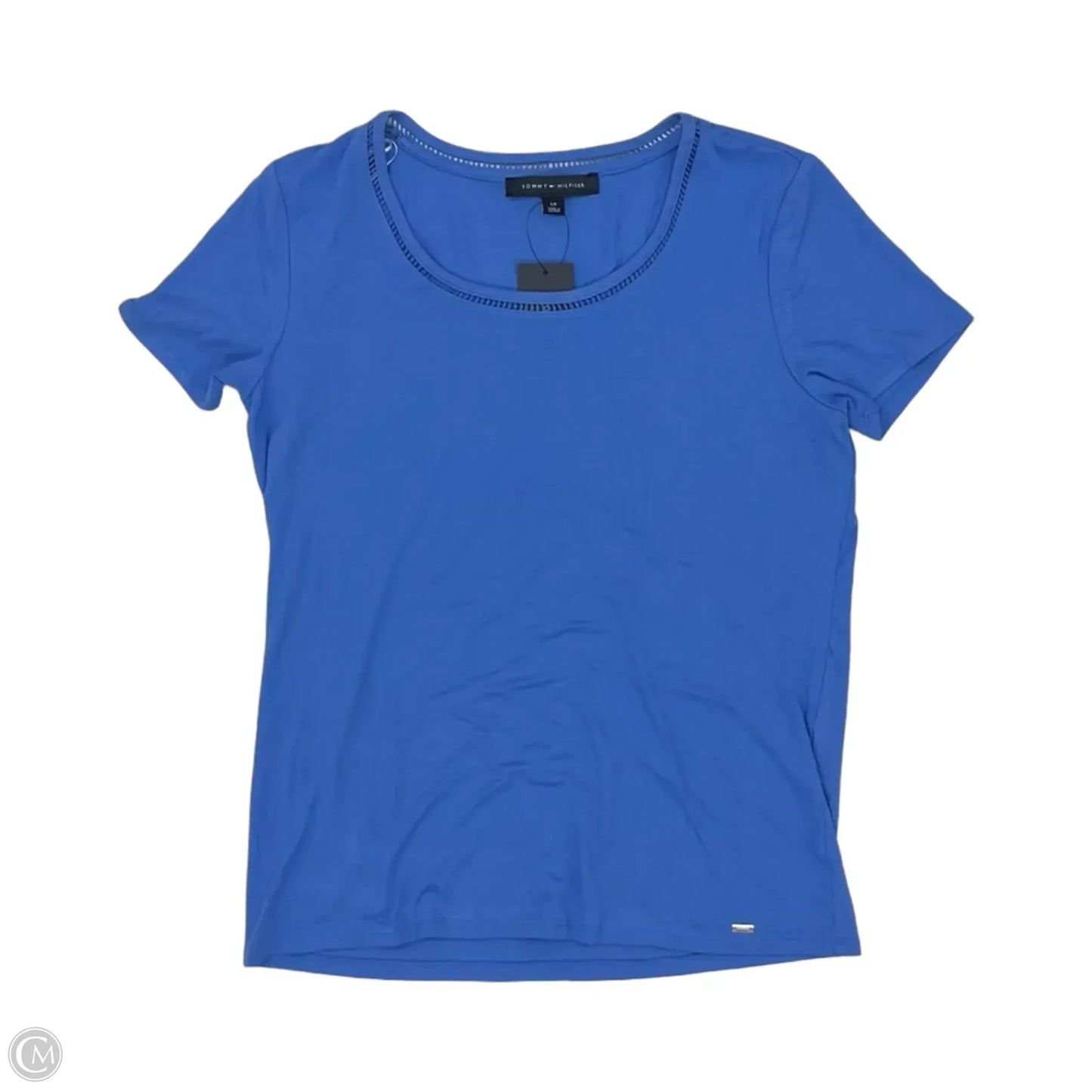Top Short Sleeve By Tommy Hilfiger In Blue, Size: S