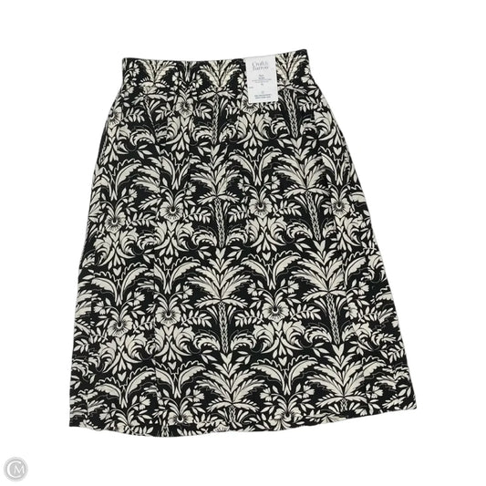 Skirt Midi By Croft And Barrow In Black & Cream, Size: Sp