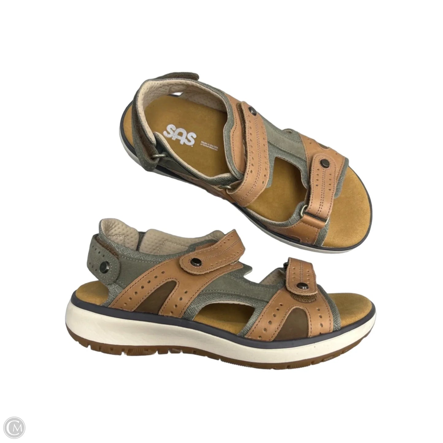 Sandals Flats By Sas In Brown, Size: 9