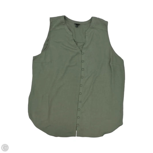Blouse Sleeveless By Torrid In Green, Size: 4x