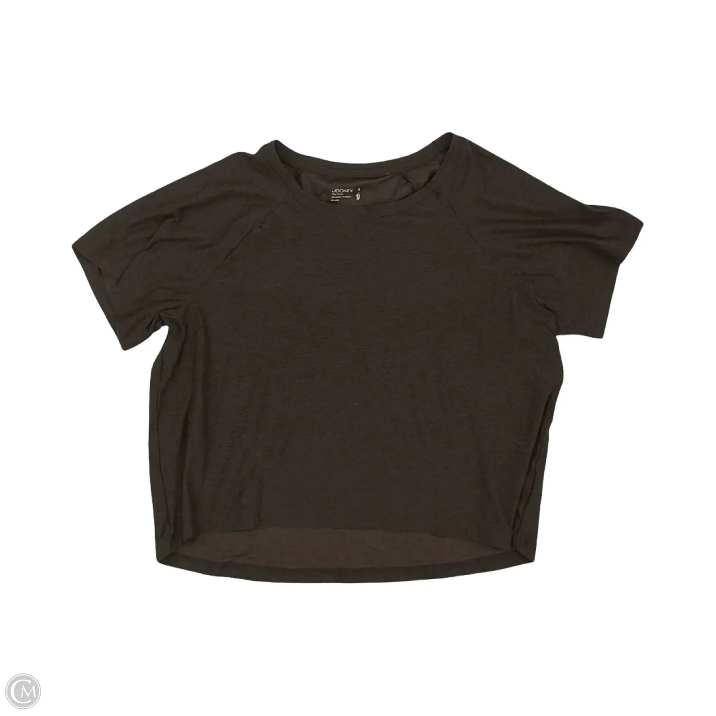Top Short Sleeve By Jockey In Brown, Size: S